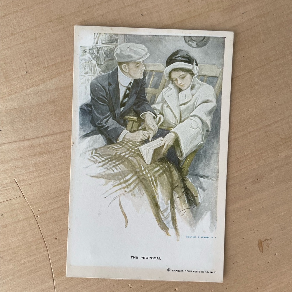Antique lithograph postcard series of Posterazzi Prints